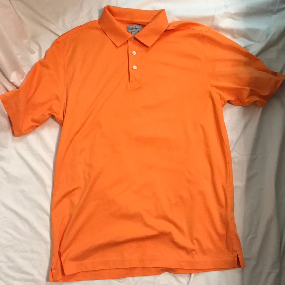 4/$10 Orange golf polo - Walter Hagen